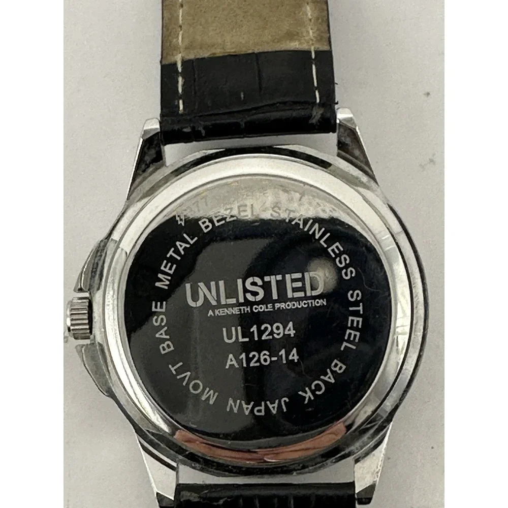 Unlisted UL1294‎ By Kenneth Cole New Battery Mens Watch 43MM 8